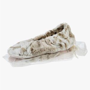Sonoma Lavender Super Soft Faux Fur Spa Footies, Multi Grey Color, Microwavable